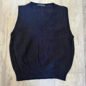 Brandy Melville Navy Knit Sweater Vest